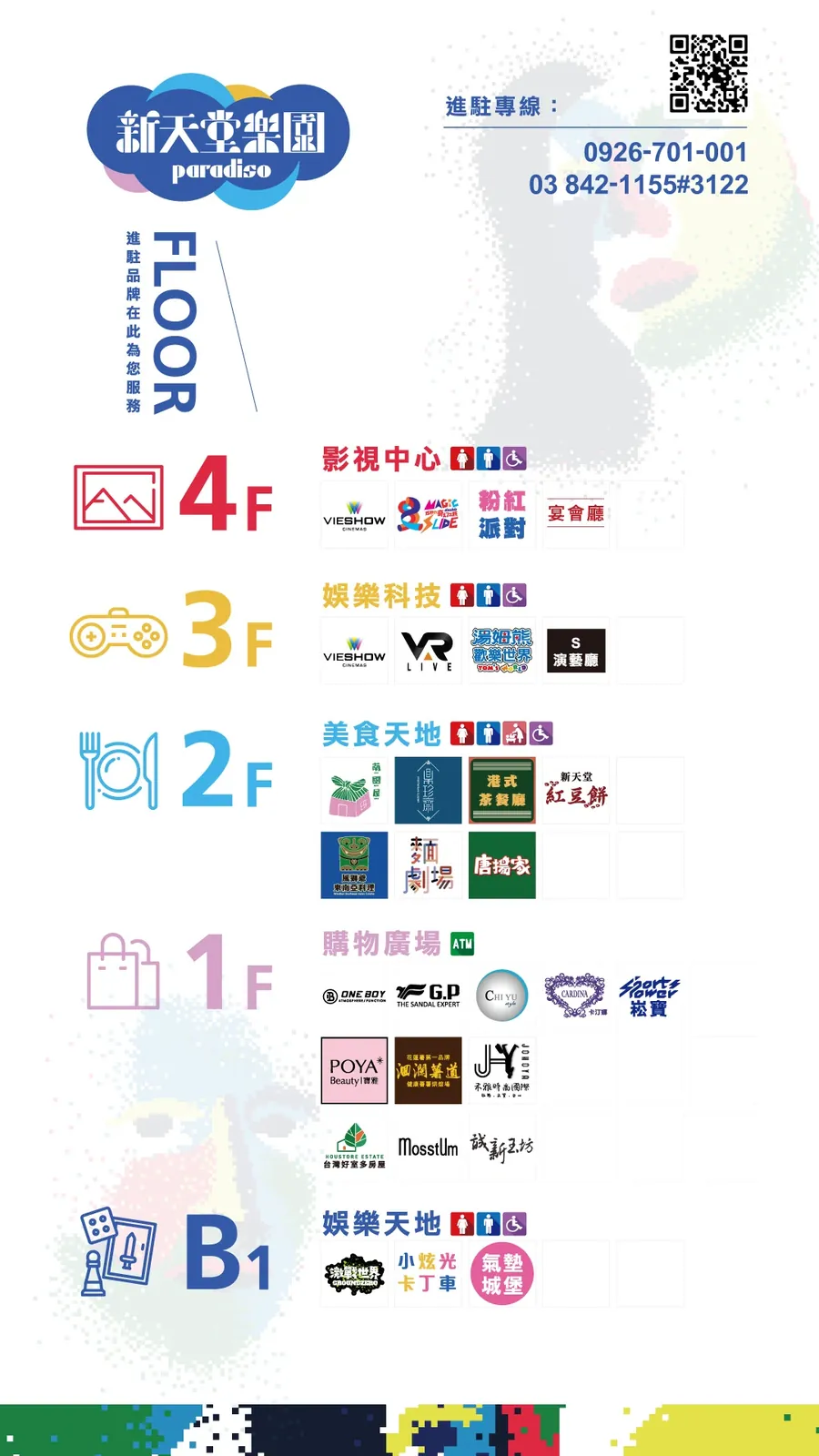 新天堂樂園樓層介紹